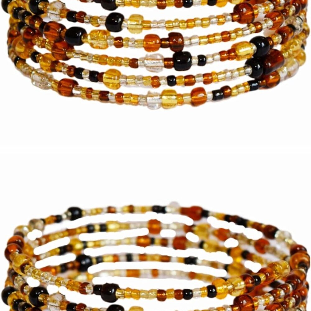 Lightweight Memory Wire Beaded Bracelets - Comfor… - image 1
